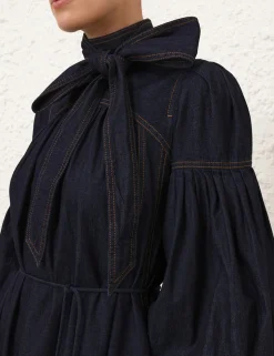 Illustration Denim Dress