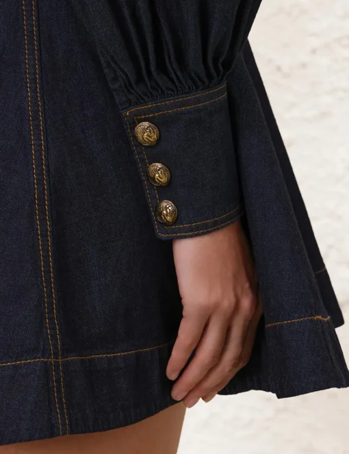 Illustration Denim Dress