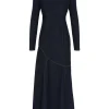 Illustration Denim Maxi Dress