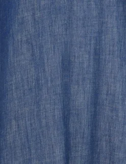 Illustration Denim Midi Dress