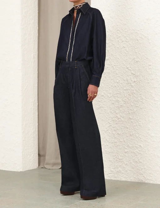 Illustration Denim Shirt