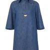 Illustration Denim Tunic Dress