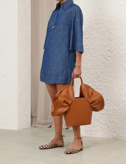Illustration Denim Tunic Dress