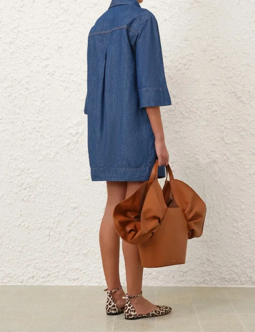 Illustration Denim Tunic Dress