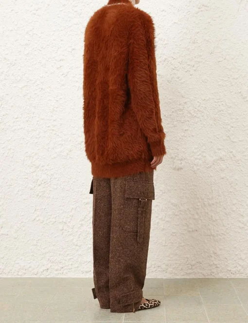 Illustration Fluffy Cardigan