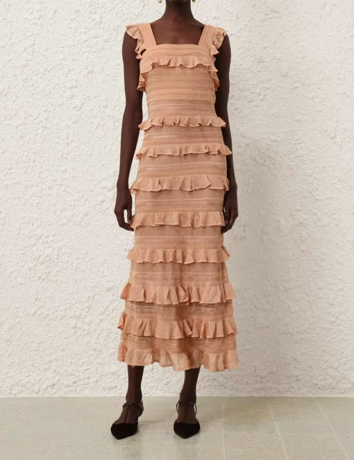 Illustration Frilled Dress