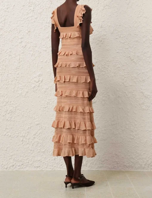 Illustration Frilled Dress