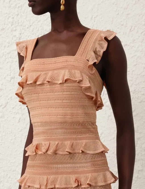 Illustration Frilled Dress