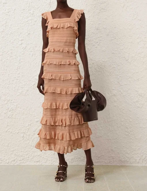 Illustration Frilled Dress