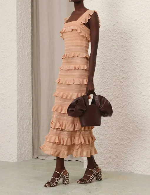 Illustration Frilled Dress