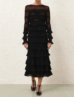 Illustration Frilled Skirt