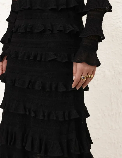 Illustration Frilled Skirt