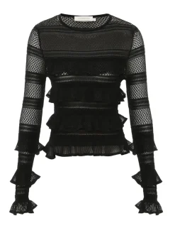 Illustration Frilled Top