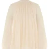 Illustration Lace Edge Blouse