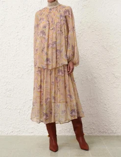 Illustration Lace Edge Dress