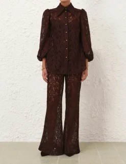 Illustration Lace Flare Pant