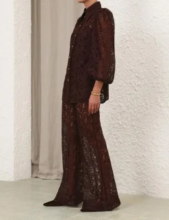 Illustration Lace Flare Pant