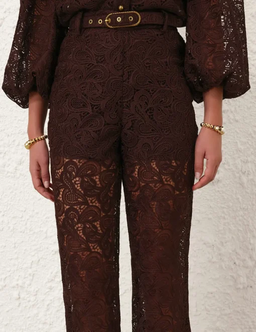 Illustration Lace Flare Pant