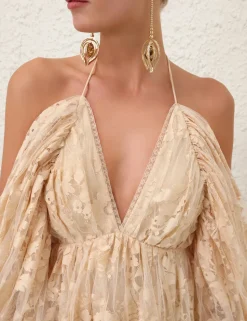 Illustration Lace Mini Dress