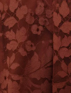 Illustration Lace Mini Dress