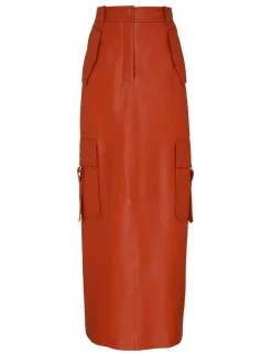 Illustration Leather Skirt