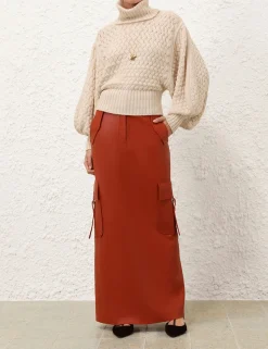 Illustration Leather Skirt