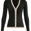 Illustration Metallic Cardigan