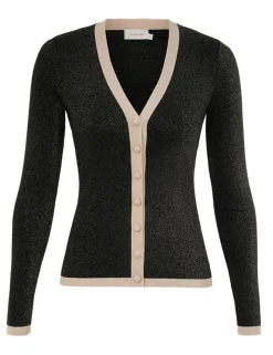 Illustration Metallic Cardigan
