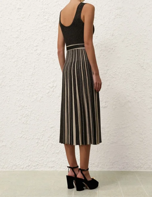 Illustration Metallic Midi