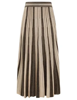 Illustration Metallic Skirt