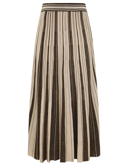 Illustration Metallic Skirt