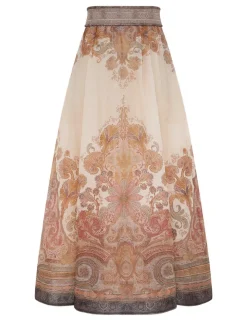 Illustration Midi Skirt