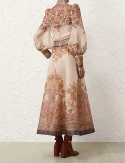 Illustration Midi Skirt