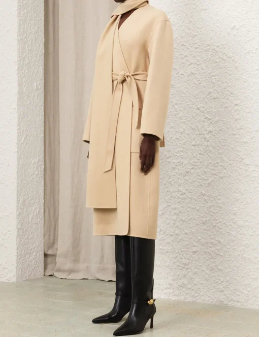 Illustration Neckscarf Coat