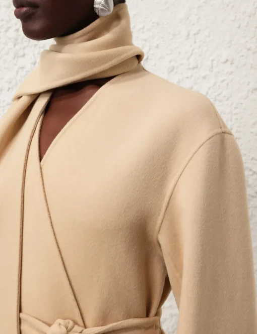 Illustration Neckscarf Coat