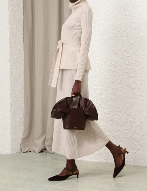 Illustration Paneled Rib Skirt