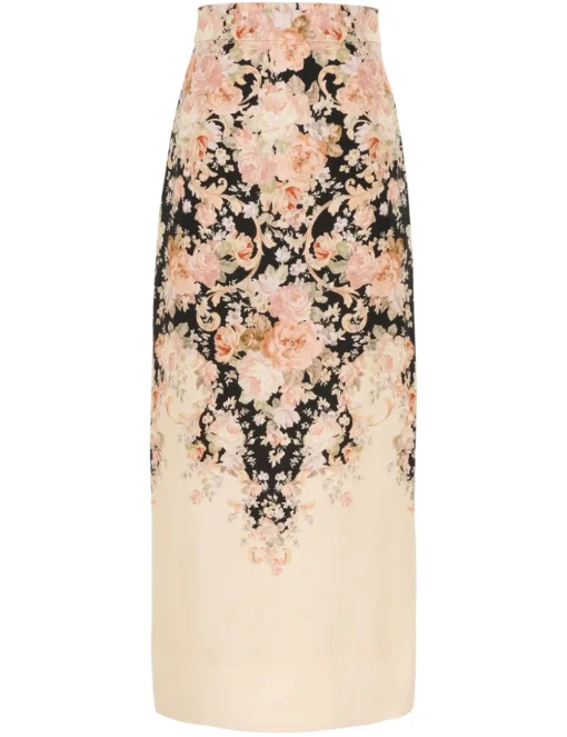 Illustration Pencil Skirt