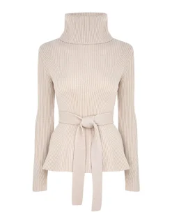 Illustration Peplum Sweater