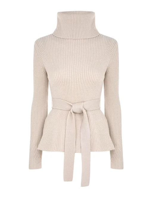 Illustration Peplum Sweater