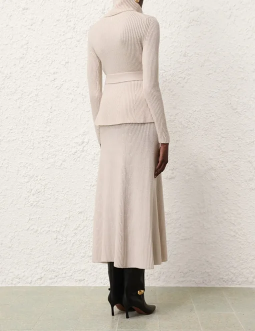 Illustration Peplum Sweater