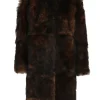 Illustration Shearling Coat