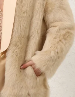 Illustration Shearling Coat