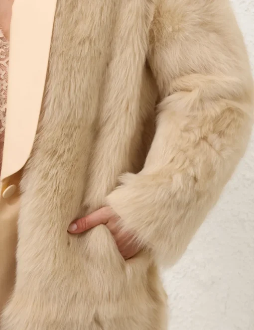 Illustration Shearling Coat