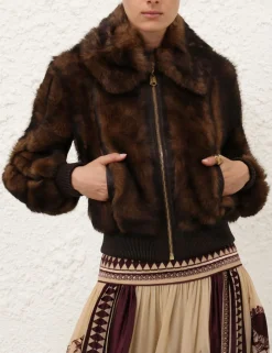 Illustration Shearling Jacket