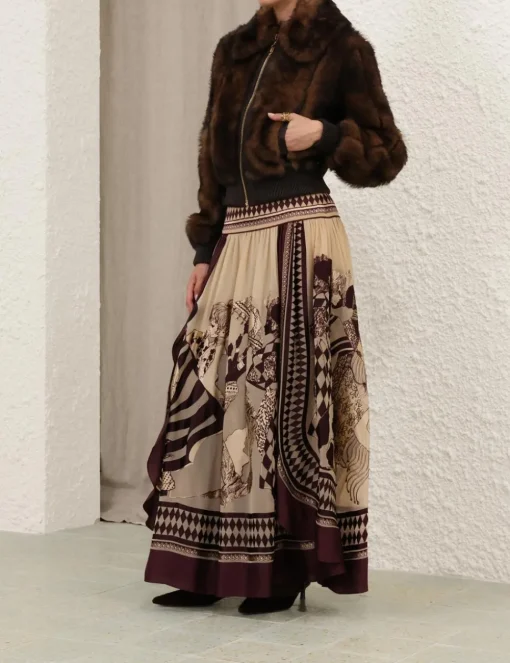 Illustration Shearling Jacket