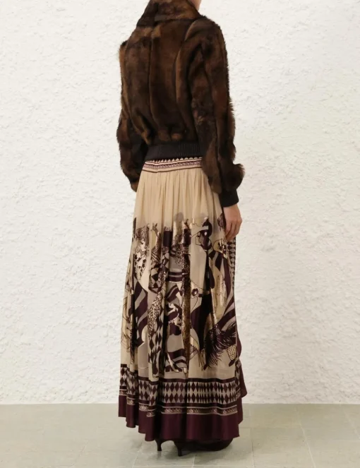 Illustration Shearling Jacket