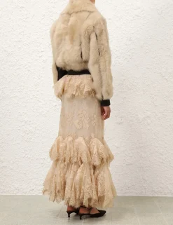 Illustration Shearling Jacket