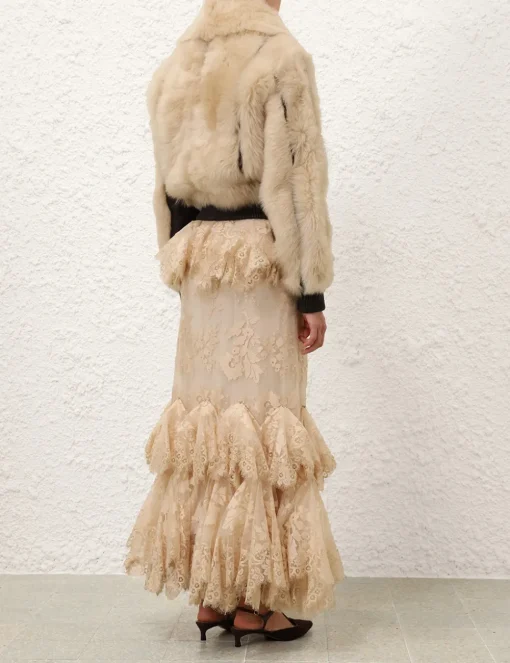 Illustration Shearling Jacket