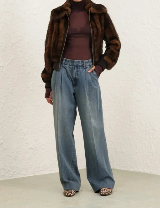 Illustration Shearling Jacket