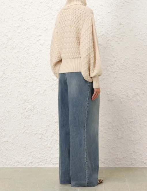 Illustration Textured Sweater